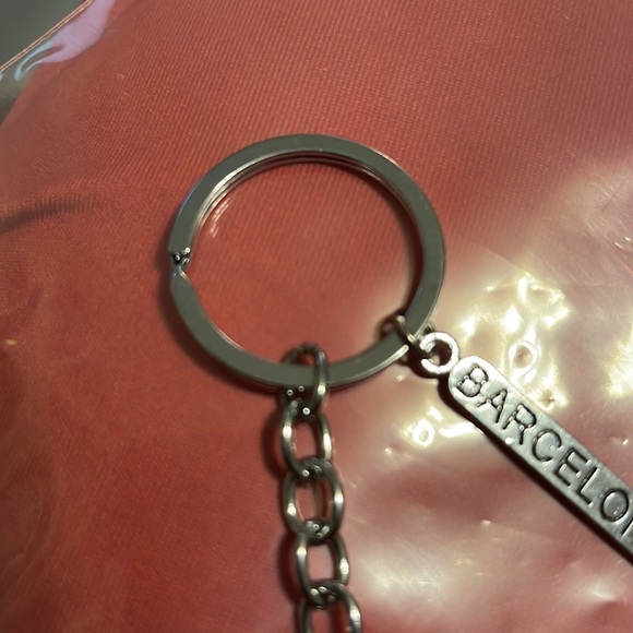 KEY CHAIN BARCELONA GECKO ENAMELS COLORS 1-1/4” long Gecko, Drop Chain, Holder - Picture 4 of 4